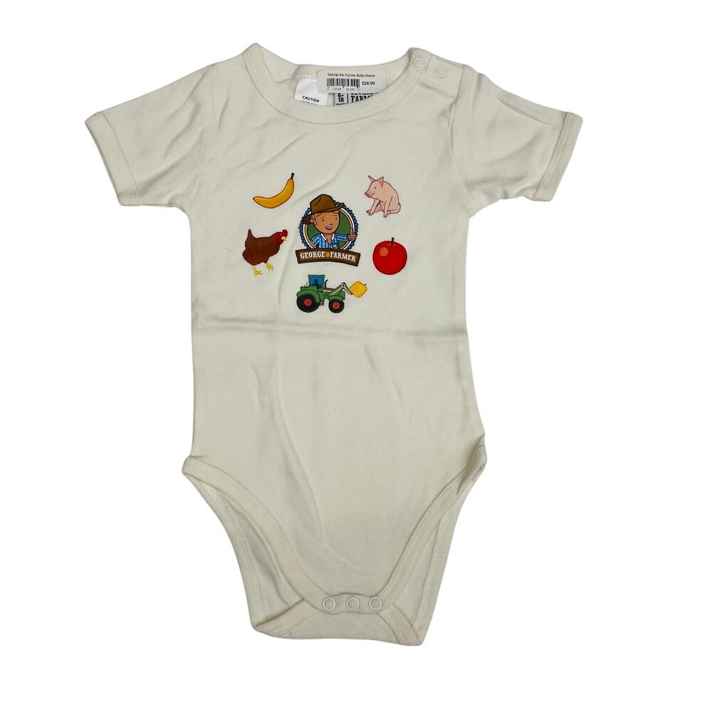 NWT George the Farmer 6-18M Onesie